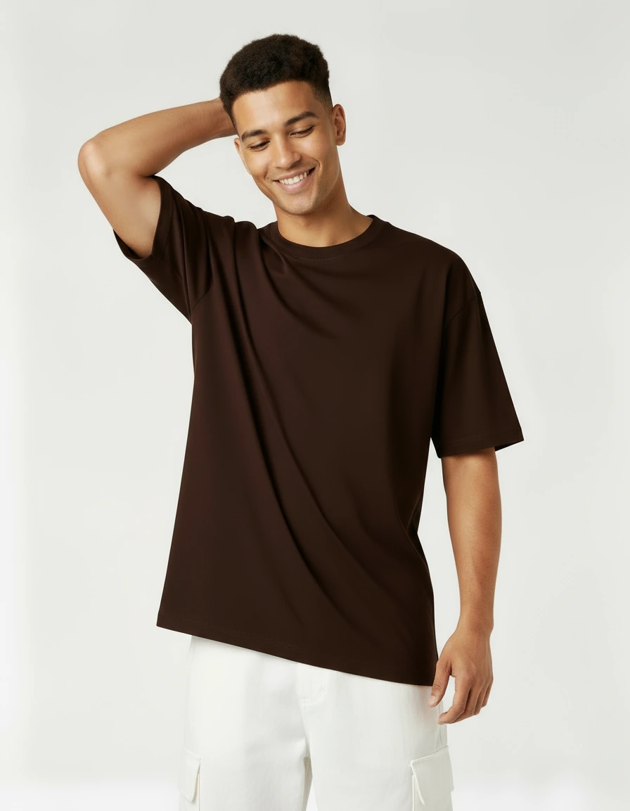 Brown Premium Oversized T-Shirt