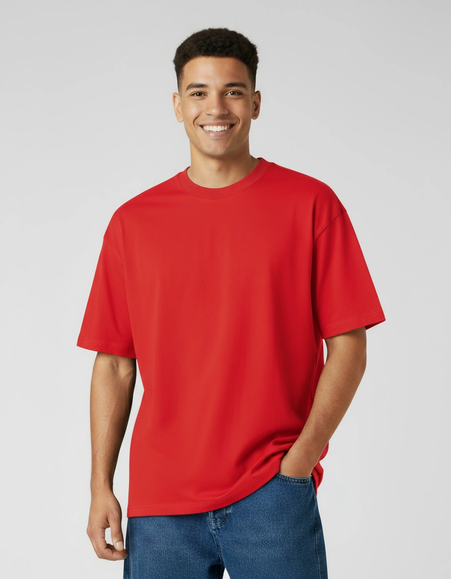 Red Oversized T-Shirt
