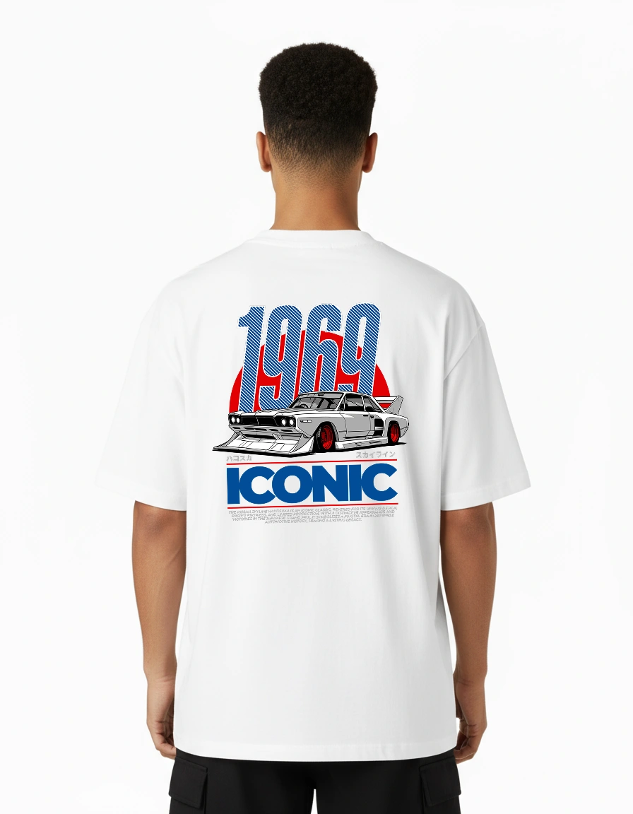 1969 Iconic White Premium Oversized T-Shirt