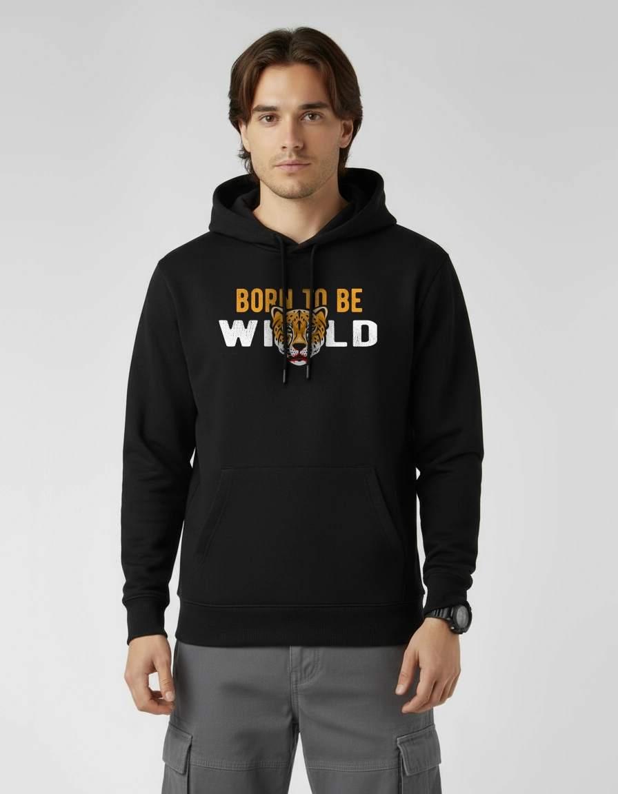 Born To Be Wild Black Hoodie
