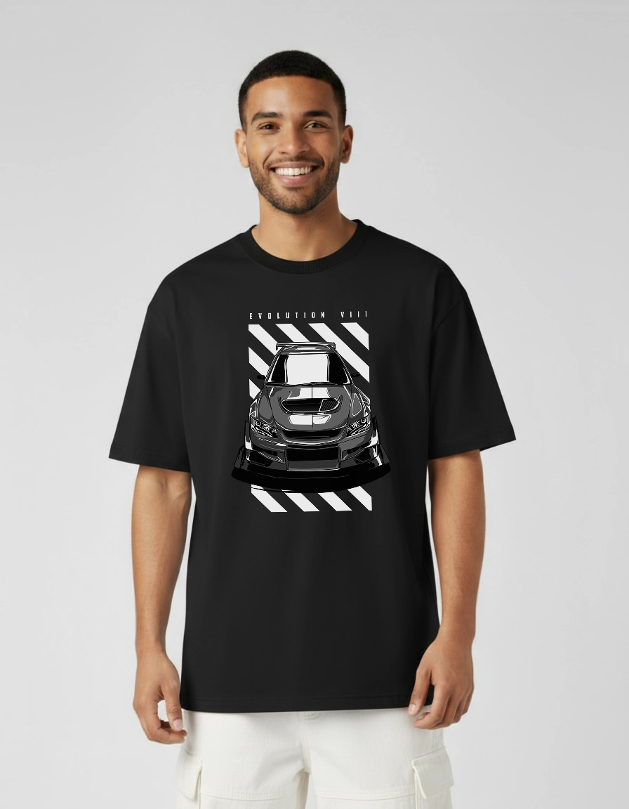 Evolution Black Premium Oversized T-Shirt