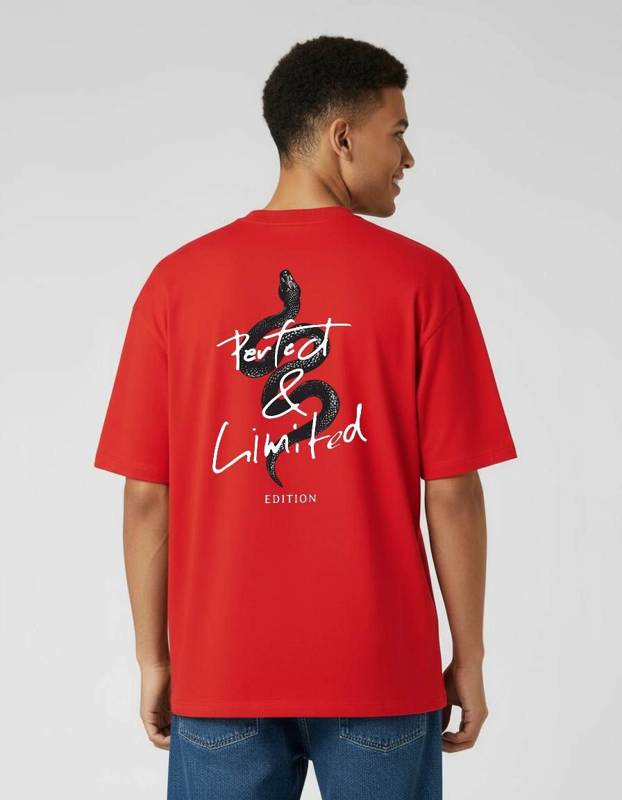 Perfect and Limited Red Oversized T-Shirt